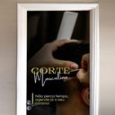 Ver imagem 3 de Adesivo Para Porta Para Barbearia Corte Masculino- 83X210Cm