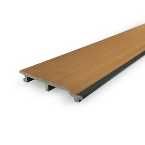 Painel Externo Liso Teca em Wpc 14,5cm X 2,1cm X 290cm