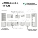 Ver imagem 4 de Armário de Cozinha Completa de Canto 549 cm Branco Vik Madesa 01