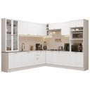 Ver imagem 2 de Armário de Cozinha Completa de Canto 549 cm Branco Vik Madesa 01