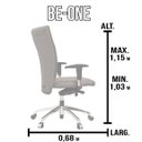 Ver imagem 3 de Cadeira de Escritório Be-One Martiflex Vermelha