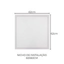 Ver imagem 3 de Kit 2 Painel Led Embutir 50w 62x62cm 120° Branco Frio Irc80 C/ Borda St439