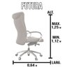 Cadeira de Escritório Futura Martiflex Bic - 3