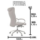 Ver imagem 3 de Cadeira de Escritório Futura Martiflex Bic