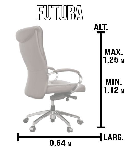 Cadeira de Escritório Futura Martiflex - Laranja - 3