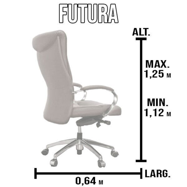 Cadeira de Escritório Futura Martiflex - Preta - 3