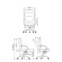 Ver imagem 2 de Cadeira de Escritório Futura Presidente Giratória Preto