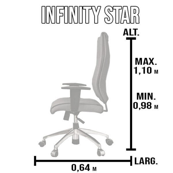 Cadeira de Escritório Infinity Star Martiflex Amarelo Claro - 2