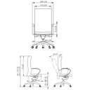 Ver imagem 2 de Cadeira de Escritório Presidente Infinity Giratória Branco