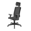 Ver imagem 2 de Cadeira Escritório Presidente Brizza Plaxmetal Autocompensador Slider Braço 3D Apoio Cabeça Couro Ec