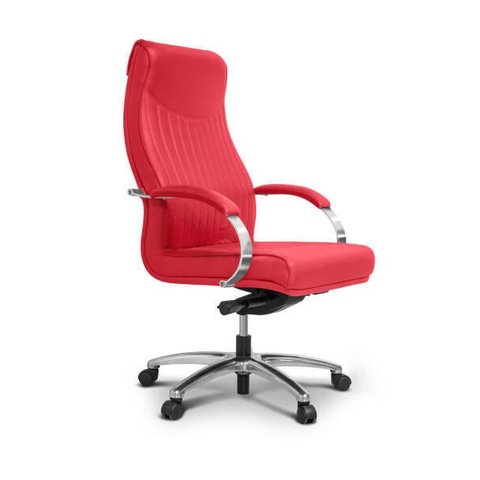 Cadeira de Escritório Sophie Presidente Giratória Vermelha