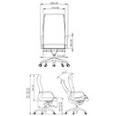 Ver imagem 3 de Cadeira de Escritório Sophie Presidente Giratória Vermelha