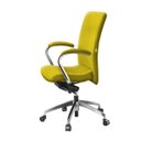 Ver imagem 2 de Cadeira de Escritório Square Martiflex Amarelo Claro