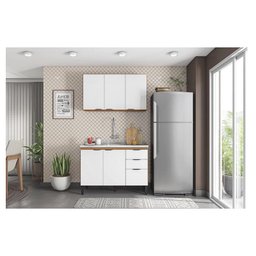 Cozinha Modulada Firenze Fi0009 Amêndola Branco - Demóbile - 4