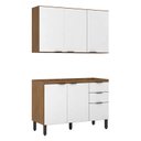 Ver imagem 2 de Cozinha Modulada Firenze Fi0009 Amêndola Branco - Demóbile