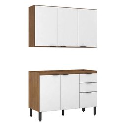 Cozinha Modulada Firenze Fi0009 Amêndola Branco - Demóbile - 2