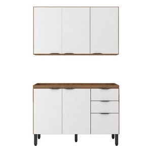 Cozinha Modulada Firenze Fi0009 Amêndola Branco - Demóbile