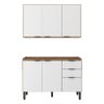 Cozinha Modulada Firenze Fi0009 Amêndola Branco - Demóbile - 1