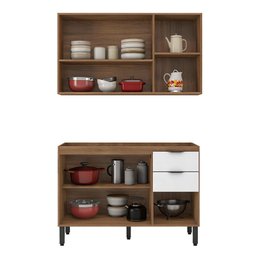 Cozinha Modulada Firenze Fi0009 Amêndola Branco - Demóbile - 3