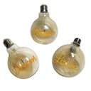Ver imagem 1 de Lampada Led Dream Home Love Mensagem Vintage Branco Quente 4w Retro Casa