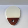 Tábua para Servir 30,5 Cm Mármore Branco e Madeira Oxford - 6