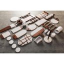 Ver mais imagens de Tábua para Servir 30,5 Cm Mármore Branco e Madeira Oxford