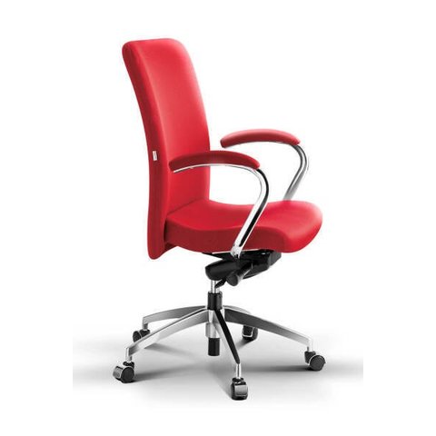 Cadeira de Escritório Square Presidente Giratória Vermelho