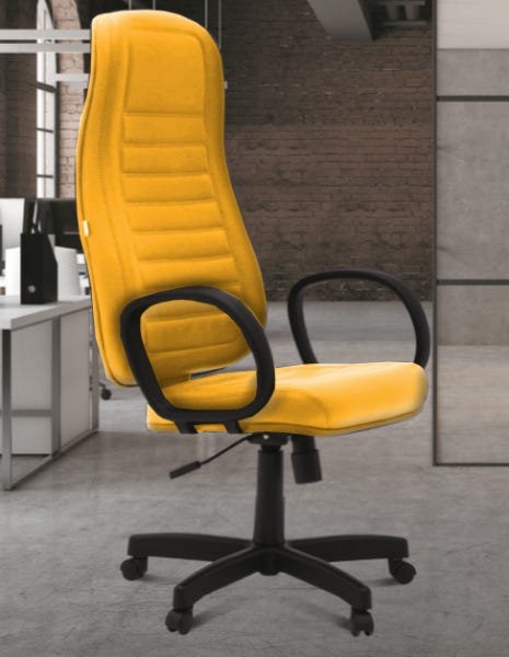 Cadeira de Escritório Tescaro Opcional Martiflex Amarelo Escuro - 1
