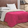 Edredom Coberdrom Nepal Casal Padrão Dupla Face Sherpa Toque Lã Carneiro - Pink - 1
