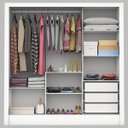 Ver imagem 3 de Guarda-Roupa Casal Santiago 3 Portas 3 Gavetas Branco - Pnr Móveis