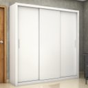 Ver imagem 1 de Guarda-Roupa Casal Clarice 3 Portas 3 Gavetas Branco - Pnr Móveis