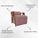Ver mais imagens de Kit 2 Poltronas Decorativas para Sala Chloe Bouclé Persa Premium