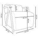 Ver imagem 7 de Kit 2 Poltronas Decorativas para Sala Chloe Bouclé Persa Premium