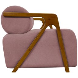 Kit 2 Poltronas Decorativas para Sala Chloe Bouclé Persa Premium - 4