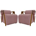 Ver imagem 1 de Kit 2 Poltronas Decorativas para Sala Chloe Bouclé Persa Premium