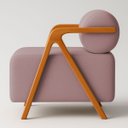 Ver imagem 2 de Kit 2 Poltronas Chloe Decorativas Orgânicas Bouclé Premium de Luxo Sala Quarto Recepção Encosto Rolo