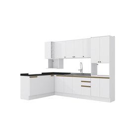 Cozinha de Canto Modulada Celeste Kappesberg 100% Mdf Branco - 3