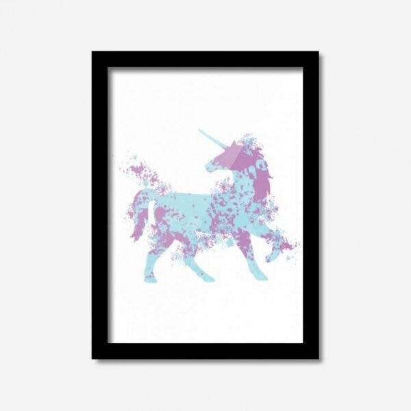 Quadro Decorativo Unicórnio Borrado Los Quadros - 1