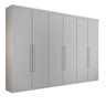 Guarda-roupa Casal Paris 6 Portas 6 Gavetas 100% Mdf Branco - Pnr Móveis - 2