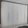 Guarda-roupa Casal Paris 6 Portas 6 Gavetas 100% Mdf Branco - Pnr Móveis - 1