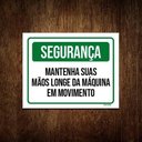 Ver imagem 1 de Kit 10 Placas Segurança Mantenha Suas Mãos Longe