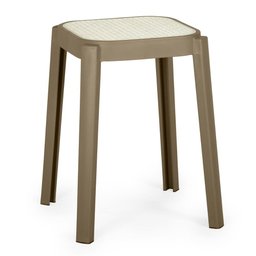 Kit 10 Banqueta Baixa Roma em Polipropileno - Cinza Escuro/branco - 2 Kit 10 Banqueta Baixa Roma em Polipropileno - Cinza Escuro/branco - 2