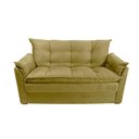 Ver imagem 1 de Sofá Small 3 Lugares Conforto 160cm Suede Bege Herrero Decor
