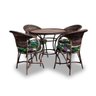 Conjunto De Mesa Fibra Sintética 4 Poltronas + 1 Mesa - 1