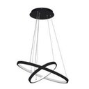 Ver imagem 1 de Pendente Ring Redondo 2 Anéis LED 60W 3000K 2000/40-60 Preto