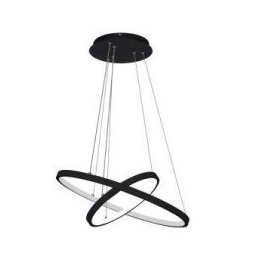 Pendente Ring Redondo 2 Anéis LED 60W 3000K 2000/40-60 Preto - 1