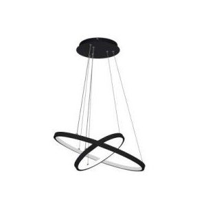 Pendente Ring Redondo 2 Anéis LED 60W 3000K 2000/40-60 Preto