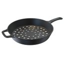 Ver imagem 1 de Frigideira Assadeira Grill Furada de Ferro Fundido 30cm
