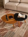 Ver imagem 1 de Mesa de Centro para Sala Conjunto Orgânico Preto