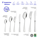 Ver imagem 3 de Faqueiro Tramontina Inox Mônaco Facas para Mesa 101 Peças